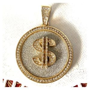 Dollars sign bling charm